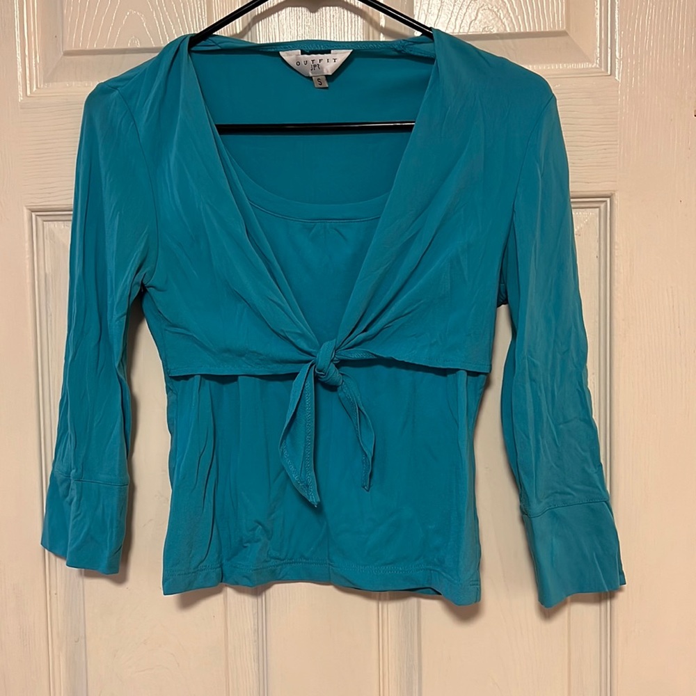 Turquoise tie from top size Small